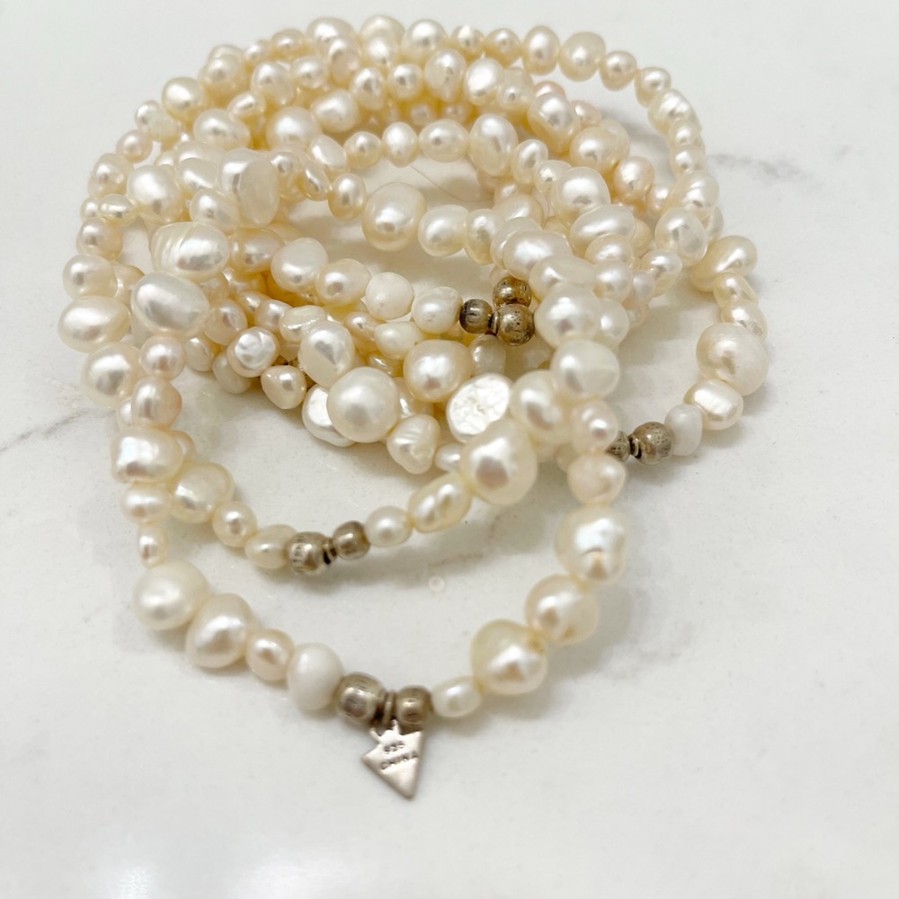 Silpada B1601 'Goddess' freshwater pearl bracelet 7 Pc